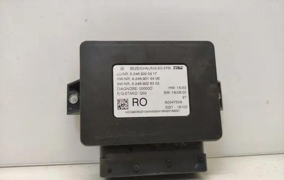 Mercedes-Benz A W176 Hand brake control module A2469003417 A2469014406 A2469028303