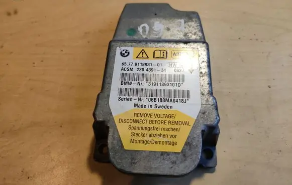 BMW 5 E60 E61 Airbag control unit/module 6577911893101