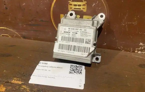 Peugeot 207 Airbag control unit/module 9665699780