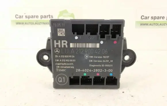 Mercedes-Benz C W204 Door control unit/module 2129004206 A2129004206