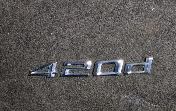 BMW 4 F36 Gran coupe Manufacturers badge/model letters 420D