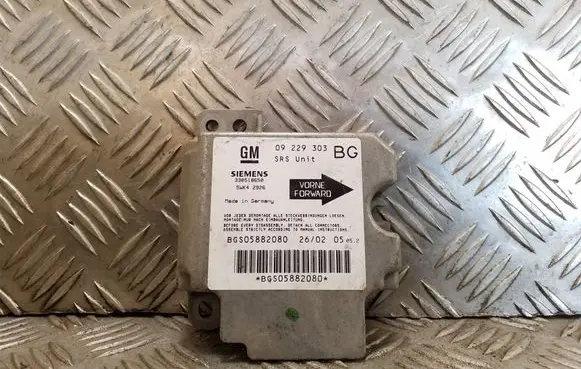 Opel Zafira A Airbag control unit/module 09229303