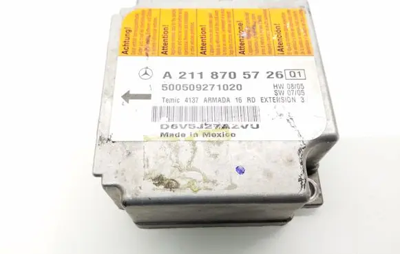 Mercedes-Benz E W211 Airbag control unit/module A2118705726