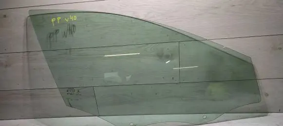 Volvo V40 Front door window glass four-door 43R00049 E000292 DOT24M25AS2
