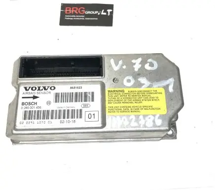 Volvo V70 Airbag control unit/module 8651523 020291107001 0285001456