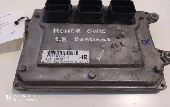 Honda Civic Engine control unit/module 37820RSAG12 5Y11589235