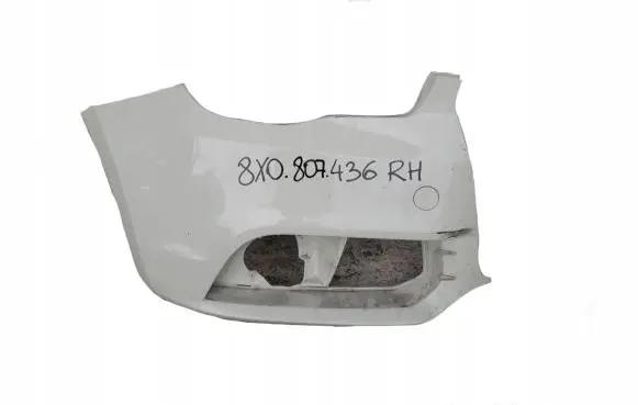 Audi A1 Front bumper corner part panel trim 8X0807436RH