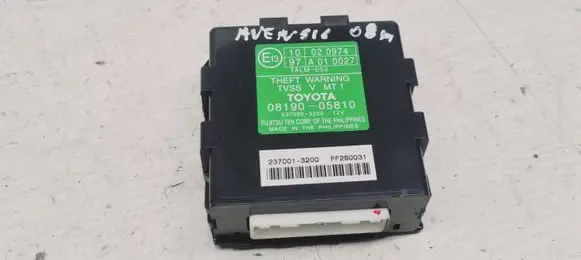 Toyota Avensis T250 Alarm control unit/module 0819005810 10020974 97A010027