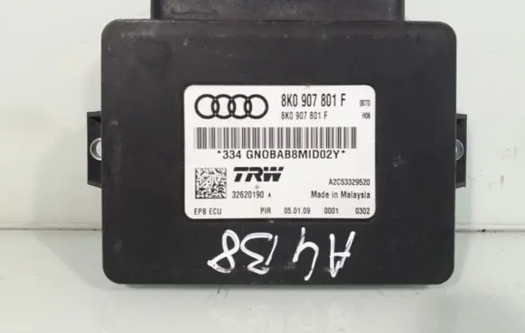Audi A4 S4 B8 8K Hand brake control module 8K0907801F