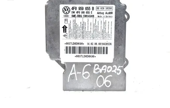 Audi A6 S6 C6 4F Airbag control unit/module 4F0959655B