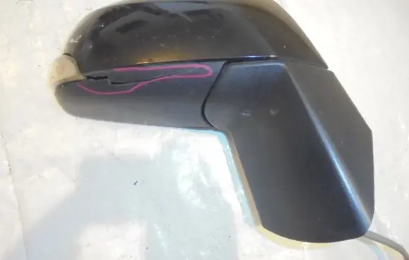 Renault Megane III Front door electric wing mirror 