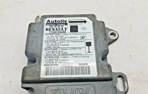 Renault Scenic I Airbag control unit/module 7700418434D nr1693