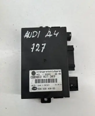 Audi A4 S4 B6 8E 8H Tow bar trailer control unit/module 8E0907383 5DS00840800 09001