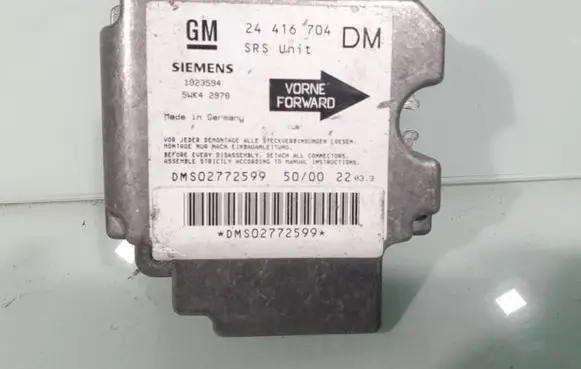 Opel Zafira A Airbag control unit/module 24416704