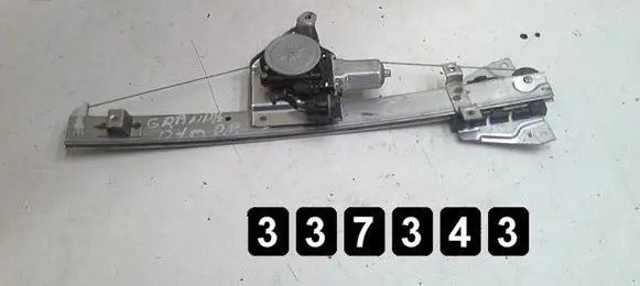 Front door window regulator with motor