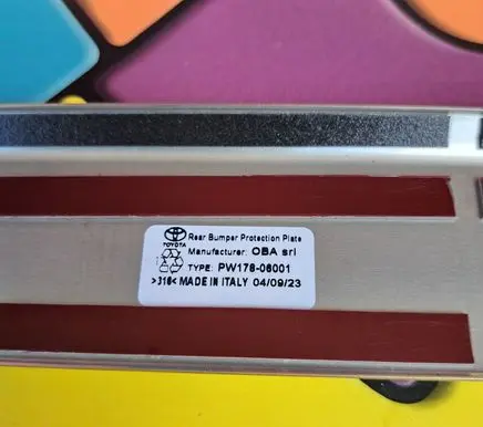 Toyota Camry VIII XV70 Rear bumper trim bar molding PW17806001