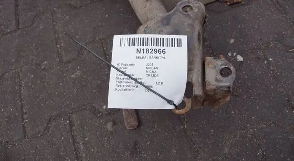 Nissan Micra Rear axle beam K12