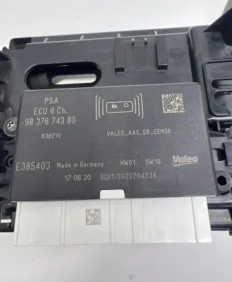 Peugeot 508 II Parking PDC control unit/module 9837674380 63821V ECU8CH