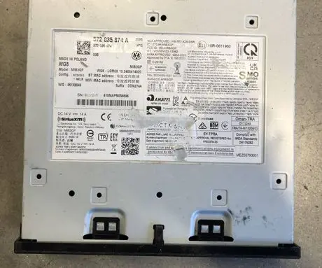 Volkswagen Tiguan MMI control unit 572035874A