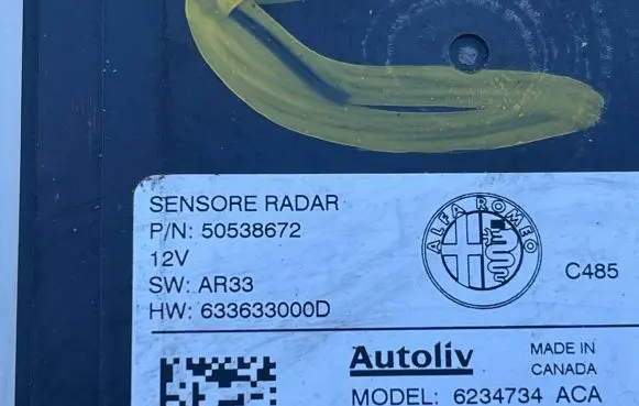 Alfa Romeo Giulia Blind spot module 50538672 6234734 633633000D