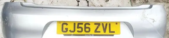 Volkswagen Fox Rear bumper sidabrinis