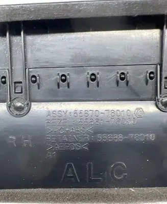 Lexus CT 200H Cabin air duct channel 5567076010 5566176050 5568876010