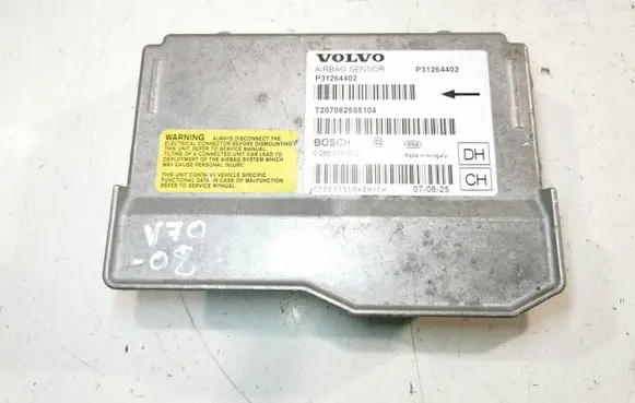 Volvo V70 Airbag control unit/module P31264402 T207082505104 0285010372