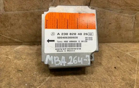 Mercedes-Benz SL R230 Airbag control unit/module A2308204026