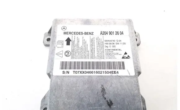 Mercedes-Benz C W204 Airbag control unit/module A2049012604