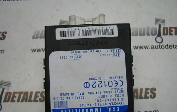 Toyota Avensis Verso Immobilizer control unit/module 8978044030