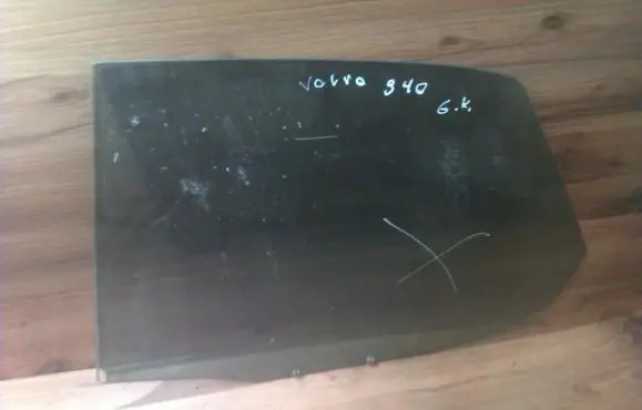 Volvo S40, V40 Rear door window glass