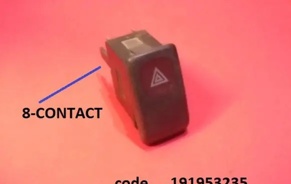 Seat Toledo I (1L) Hazard light switch 191953235