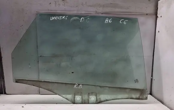 Audi A6 S6 C6 4F Rear door window glass 43R00081 DOT90AS2M30A A011404