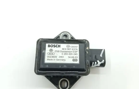 Audi A6 S6 C5 4B ESP acceleration yaw rate sensor 8E0907637A 0265005245