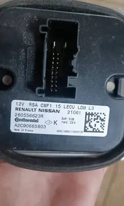 Renault Clio V LED ballast control module A2C90665803 260556623R