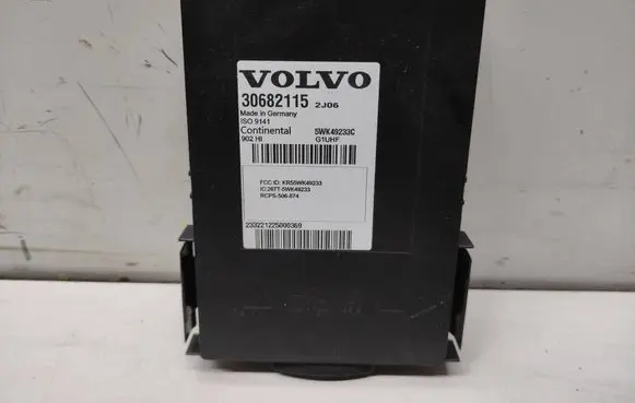 Volvo XC60 Keyless (KESSY) go control unit/module 30682115 5WK49233C