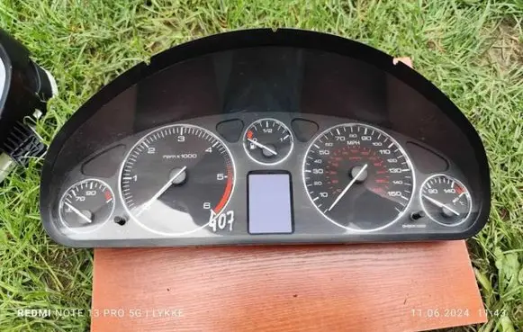 Peugeot 407 Speedometer (instrument cluster) 9649031680 110080221006 221006001033