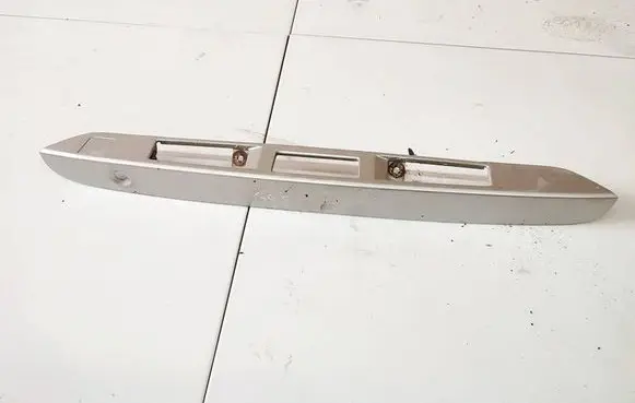 Trunk door license plate light bar