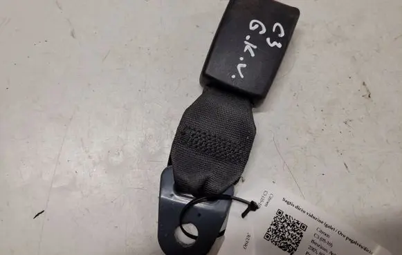 Citroen C3 Middle seatbelt buckle (rear) 9640832177