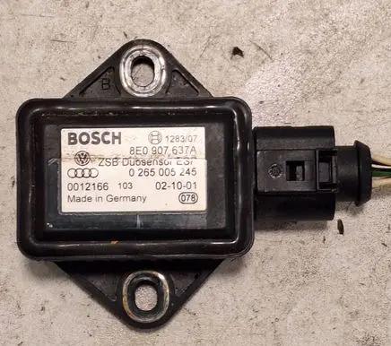 Audi A4 S4 B8 8K ESP acceleration yaw rate sensor 8E0907637A 0265005245 0012166