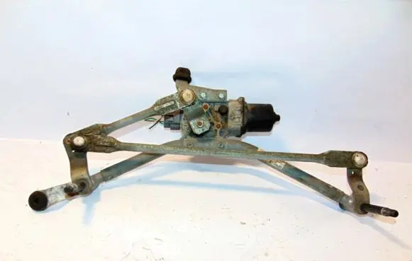 Front wiper linkage and motor