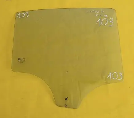 Opel Corsa D Rear door window glass
