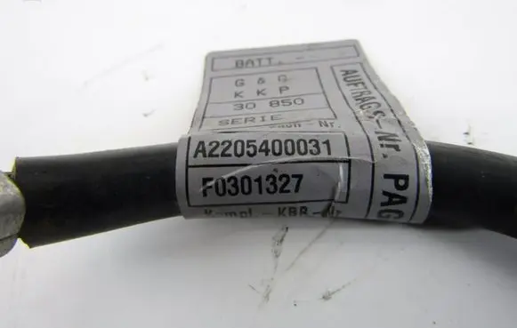 Mercedes-Benz S W220 Negative earth cable (battery) A2205400031