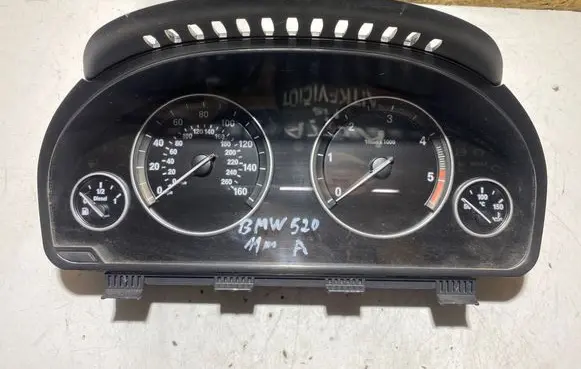 BMW 5 F10 F11 Speedometer (instrument cluster) 25811511 9249347 21199486