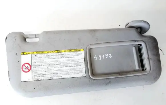 Toyota Yaris Sun visor