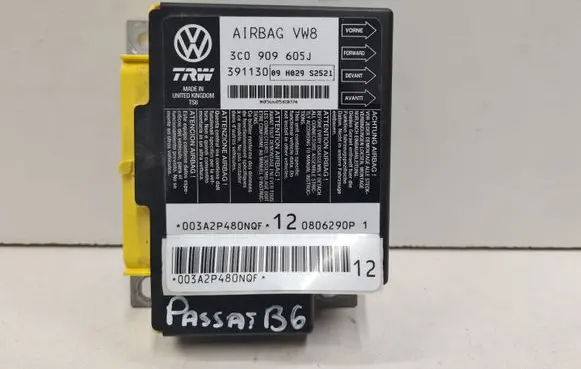 Volkswagen PASSAT B6 Airbag control unit/module 3C0909605J 391130