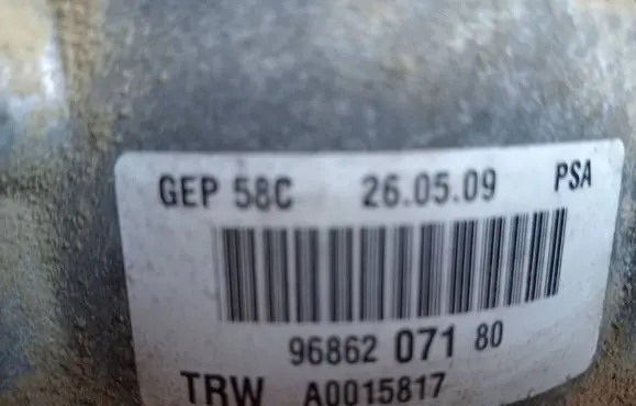 Peugeot 308 Electric power steering pump 9686207180
