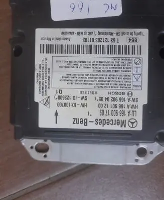 Mercedes-Benz ML W166 Airbag control unit/module A1669001709 A1669011200 A1669020405