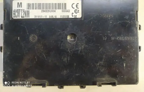 Nissan Note (E11) Comfort/convenience module 284B29U00A