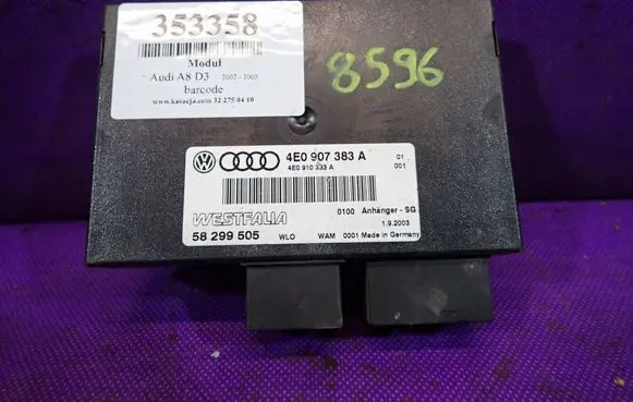 Audi A8 S8 D3 4E Other control units/modules 4E0907383A